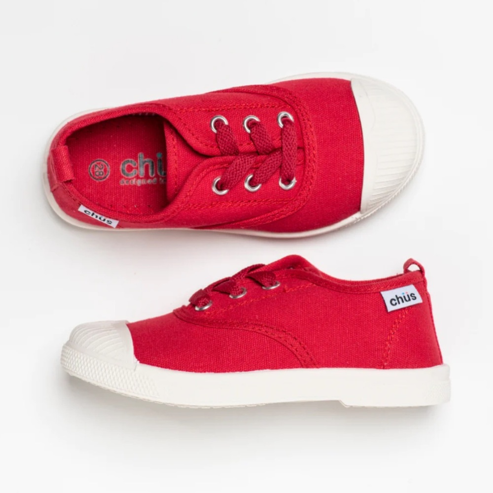 Chüs Dylan Red Lace Up Shoes 24